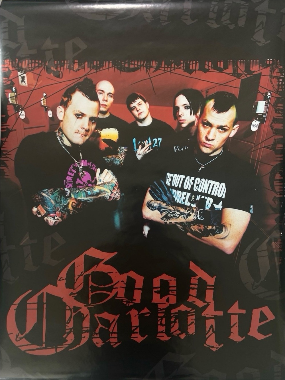 Good Charlotte Band Poster - Red & Black